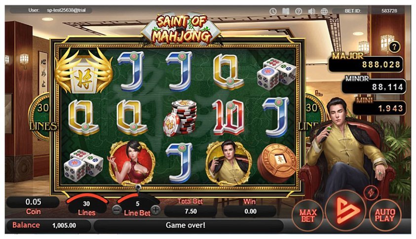 เกมส์สล็อตออนไลน์ Saint of Mahjong
